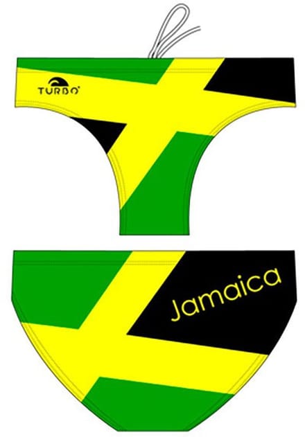 Turbo Jamaica Zwemslip Groen,Geel,Zwart 3XL Man