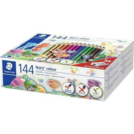 STAEDTLER - Noris colour driekantig kleurpotlood - class pack 144 st