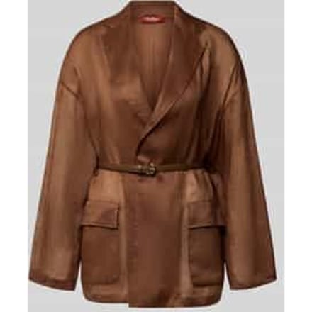 Relaxed fit lange blazer met reverskraag model 'FATTO'