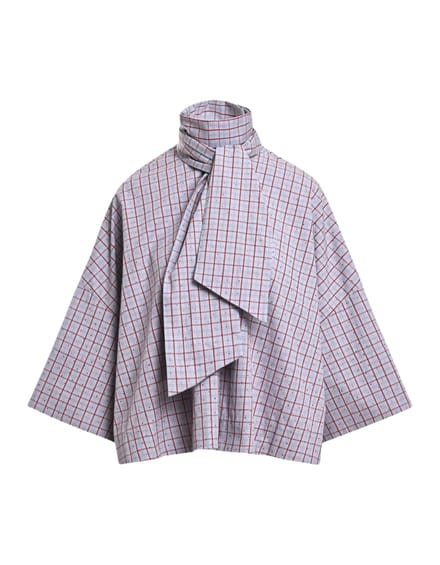 Essentiel Antwerp Pussy Bow Tie Top Tops Blauw Kefir