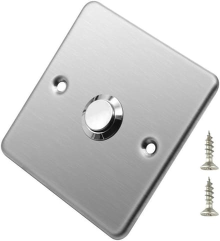 Deurbelpaneel roestvrij staal 220-250V 86x86mm zilver
