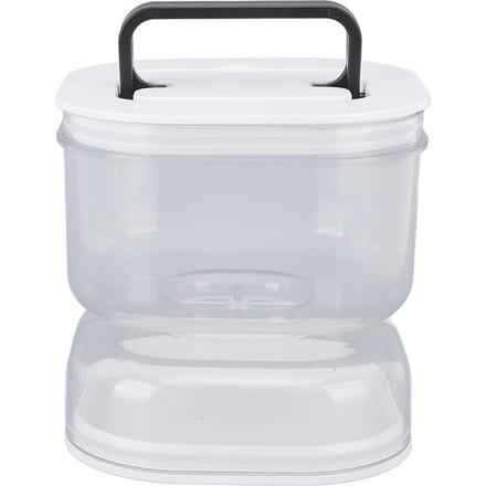 Augurkenpot met Zeef Flip Lekdicht Augurkensap Scheider Pot Olijvencontainer voor Thuis white