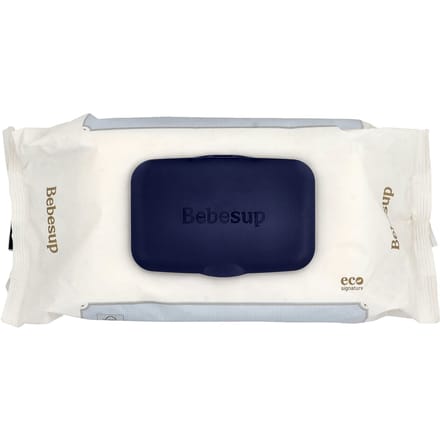 Lingettes pour bébé Bebesup, Signature Bleu Eco, 70 lingettes blue