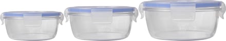 Luminarc Pure box active verhoudbak - glas - rond - Set-3