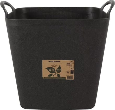 Talen Tools - Flexibele kuip - 43 liter - Zwart - Met handvatten - 100% Gerecycled - ECO Friendly