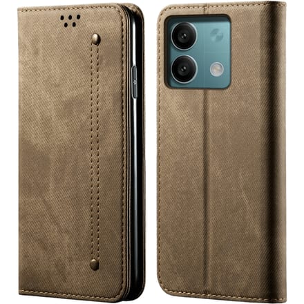 CaseBody Xiaomi Redmi Note 13 5G Denim Bookcase Bruin