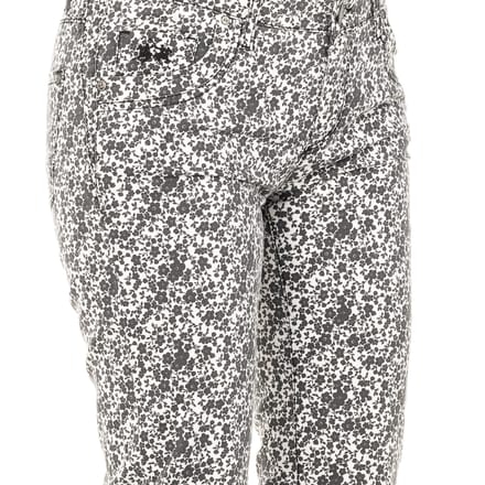 Lange damesbroek met bloemendessin LWT004