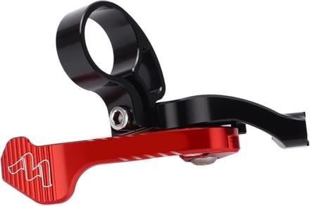 Fiets Zadelpen Controller - Dropper Post Switch - Fietsen Bediening - CNC Aluminium Constructie - 22mm Diameter - Zwart Rood