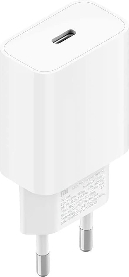 Xiaomi 20 W USB-C-snellader met stroomlevering, wit