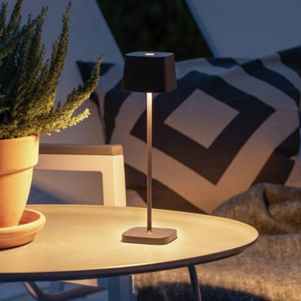 Konstsmide 7829-750 Capri LED-accutafellamp 2.2 W Warmwit Zwart