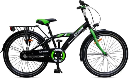 Kinderfiets Uniek 3S 24'' Zwart/Groen