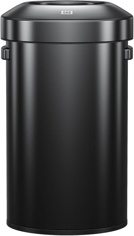 EKO - Urban Bin Prullenbak 60 liter - Mat Zwart - RVS