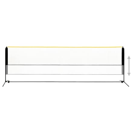 vidaXL - Badmintonnet - verstelbaar - 500x103x94-158 - cm - metaal