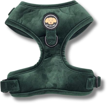 By Ollies Hondentuig - Velvet Dark Green - Maat M