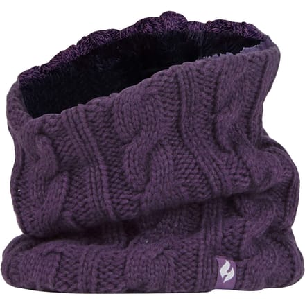 Dames Kabelgebreide Winter Fleece Gevoerde Thermische Halswarmer