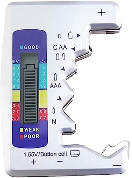 Universele Batterijtester voor C AA AAA D N 9V 6F22 Knoopcelbatterijen