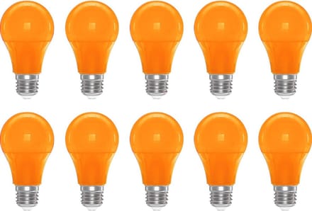 Gekleurde E27 LED Gloeilampen 3W | Set van 10 Stuks Voor Binnen en Buiten