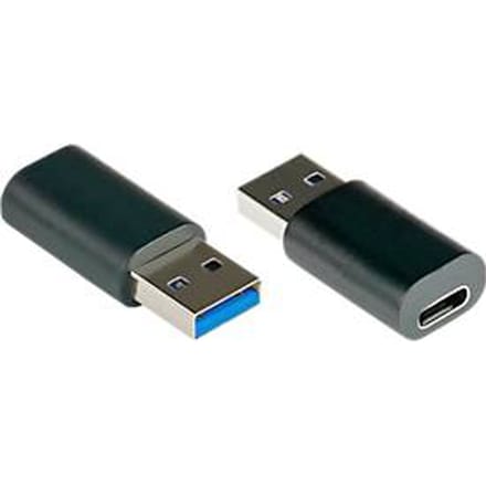 USB 3.0-adapter Good Connections, USB-A naar USB-C-aansluiting, tot 5 Gbit/s, PVC, zwart