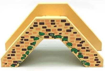 Voetgangersbrug met steen print