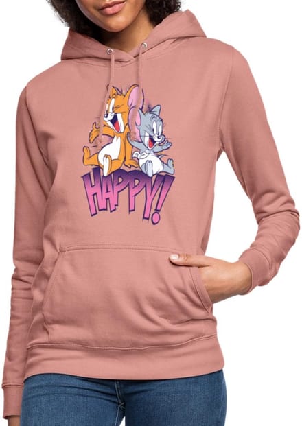 Tom En Jerry Met Nibbles Hoodie Dames