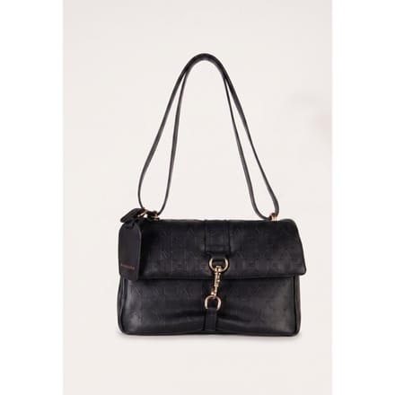 GUESS Embossed Logo Jet Black A996 Maat: OS | Handtassen Outlet | Dames | Zwart