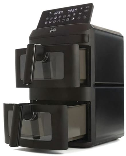 FriFri Airfryer Duo Slim FR0813028BLP 2800 W Matzwart
