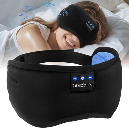 Comfortabel Bluetooth Slaapmasker voor Ontspanning, Slaapverbetering en Geluiddemping