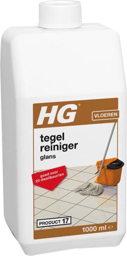 6x HG Tegelreiniger Glans 1 liter