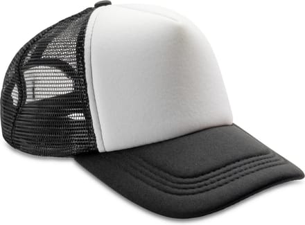 Result Detroit ½ Mesh Truckers Cap RH089 - Black/White - One size