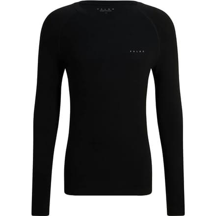 FALKE Wool-Tech Light warme en koude temperatur wol functioneel materiaal Top van onderlaag heren zwart - maat M