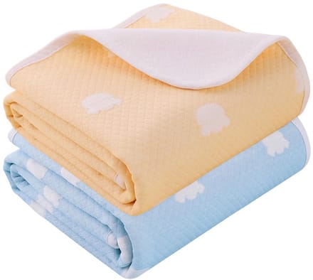 Dailygoods- Verschoningsmat - Waterdicht - Aankleedkussen - 2 Stuks - 70 x 90 cm - Katoen/EVA - Ademend en comfortabel - Aankleedmat