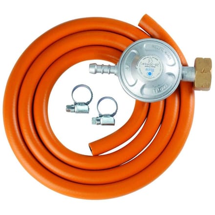Meva LPG Gas Cylinder Connection Kit Reducer 37 mbar 1.5m