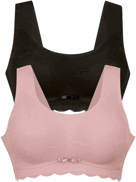 2-pack voorgevormde bralette Essential Lace