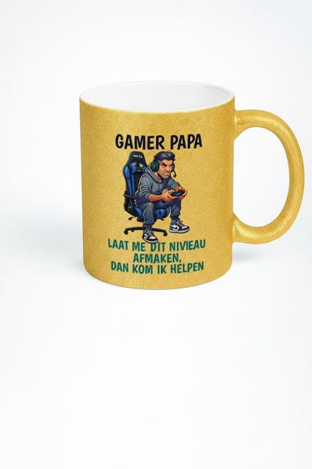 Gamer Papa Mok - Grappige Koffiemok voor Gaming Vaders