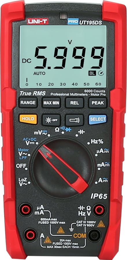 Uni-T PRO UT195DS Serie - Multimeter - Geavanceerde Functies - True RMS - Stevig Ontwerp