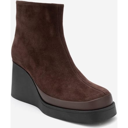 Livia Leren Wedge Boot (Dames)