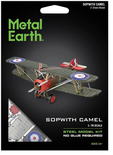 Metal Earth Sopwith Camel 3D Metaal Model Bouwpakket