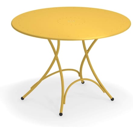 Emu Pigalle klaptafel - rond - currygeel