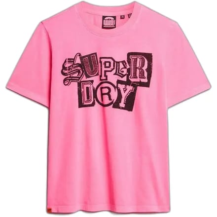 Superdry - Punk Poster Relaxed T-shirt - Dames - T-shirts