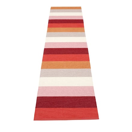 Pappelina - Molly vloerkleed - zonsondergang - 70 x 300 cm - rood