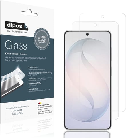 dipos – 2x Matte Pantserfolie geschikt voor Samsung Galaxy S26 | 9H Screenprotector