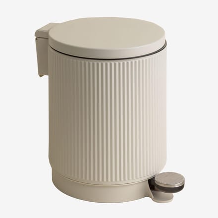 Pedaalemmer 5L - Afvalbak - Hygiënisch Afval - Binnenemmer Polypropyleen - 27 cm Hoog - Wit