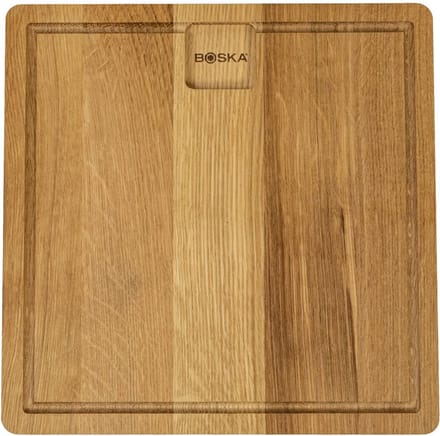 BOSKA Dining Board Friends S - Eikenhouten Serveerplank - Dinerbord met opvanggeul - 23 cm