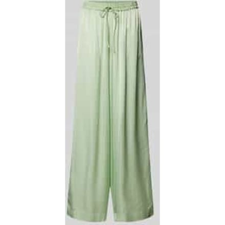 Regular fit wide leg broek van zuivere viscose model 'TALIA'