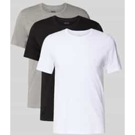 HUGO BOSS Classic T-shirts regular fit (3-pack) - heren T-shirts O-hals - zwart - grijs - wit