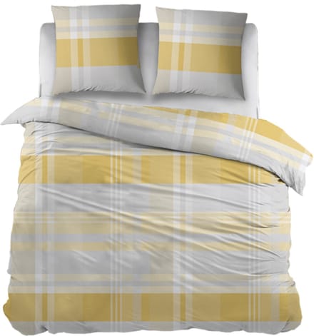 Snoozing Ineke Dekbedovertrek - Extra breed - 260x200/220 cm - Yellow
