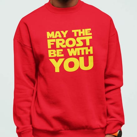 Foute Kerst Trui Rood May The Frost Be With You M