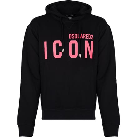 Dsquared2 blouse Icon Hoodie Mannen zwart
