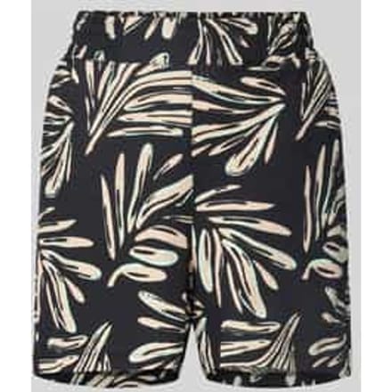 Korte relaxed fit broek met structuurmotief