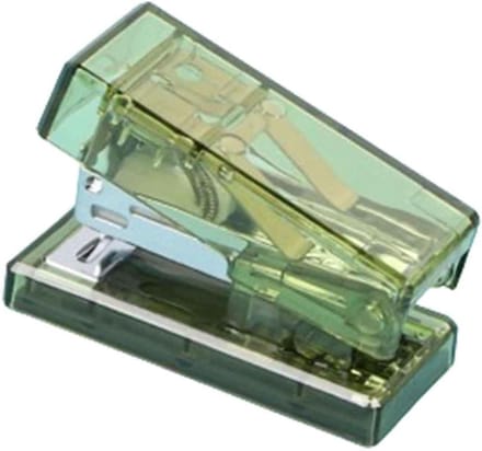 Mini nietmachine - Kleine nietmachine - Papier binden - Draagbaar en compact - 60 x 20 x 43 mm - Groen